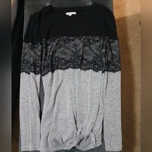 Maurice's long sleeve lacey blouse